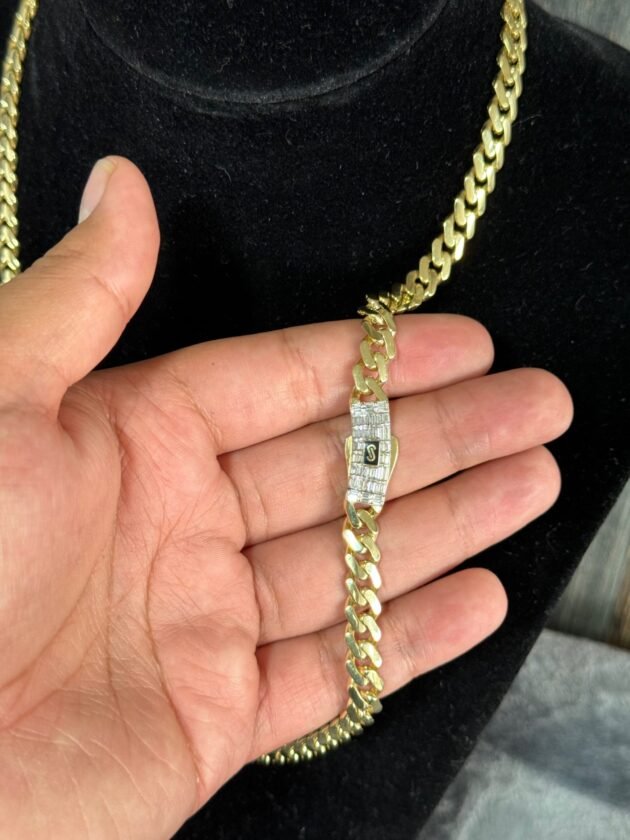 Cadena Monaco Chain Classic 8mm Oro 10k - Image 2