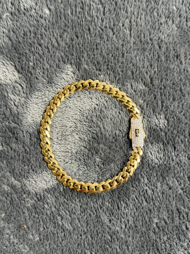 Pulso Monaco Chain Classic 6mm Oro 10k 19 cm