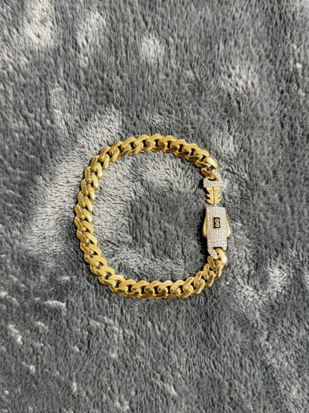 Pulso Monaco Chain Classic 8mm Oro 10k 18 cm - Image 2