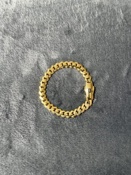 Pulso Monaco Chain Classic 9mm Oro 10k 21 cm