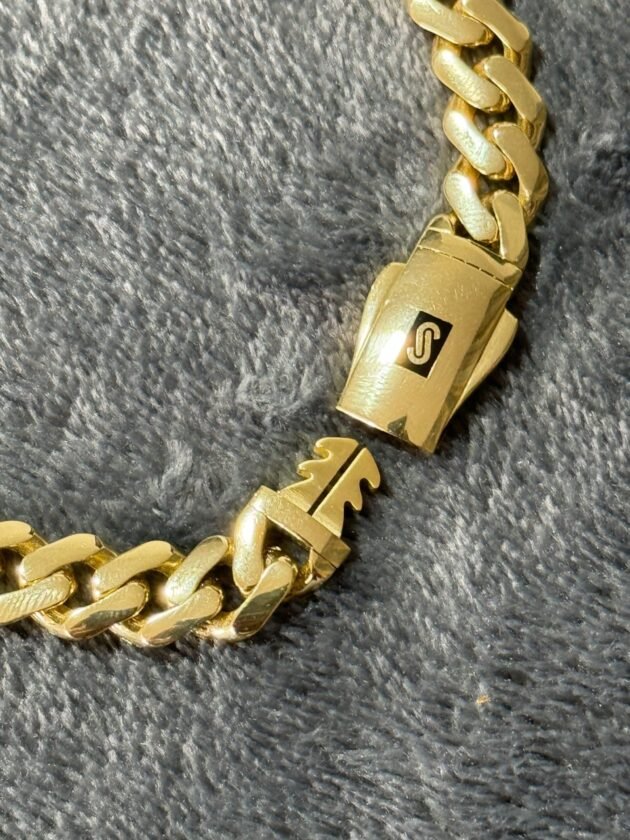 Pulso Monaco Chain Classic 9mm Oro 10k 21 cm - Image 4