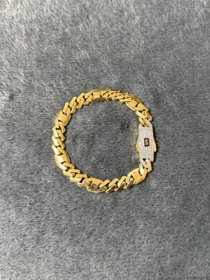 Pulso Monaco Chain Shade 9mm Oro 14k 20.5 cm