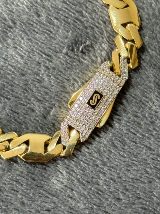 Pulso Monaco Chain Shade 9mm Oro 14k 20.5 cm - Image 2