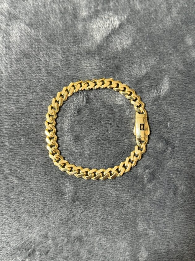 Pulso Monaco Chain Classic 8mm Oro 10k 19 cm