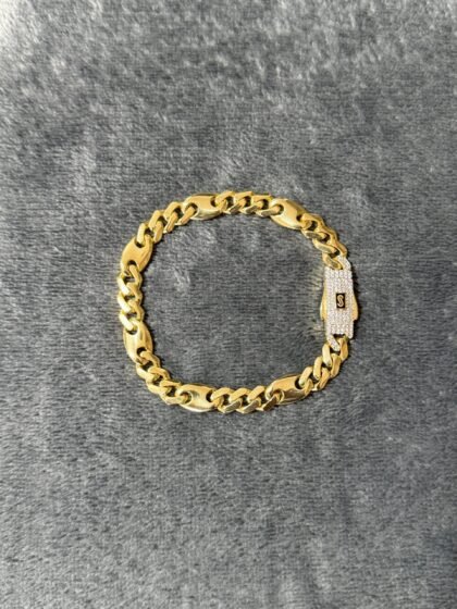 Pulso Monaco Chain Luxe 8mm Oro 10k 20.5 cm