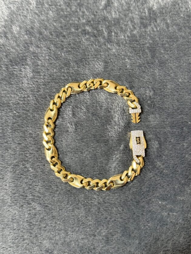 Pulso Monaco Chain Luxe 8mm Oro 10k 20.5 cm - Image 3