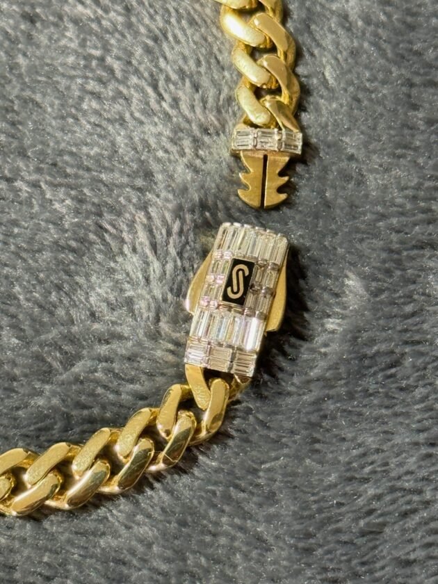 Pulso Monaco Chain Classic Baguette 6mm Oro 10k 19 cm - Image 4