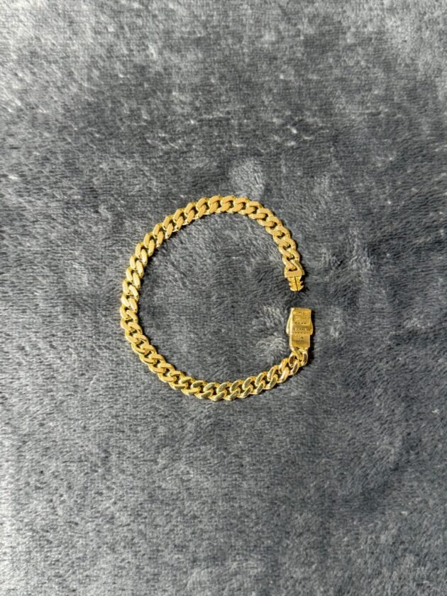Pulso Monaco Chain Classic Baguette 6mm Oro 10k 19 cm - Image 5