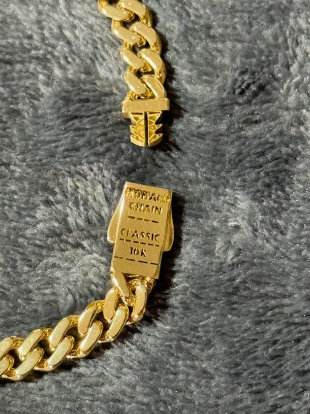 Pulso Monaco Chain Classic Baguette 6mm Oro 10k 19 cm - Image 6